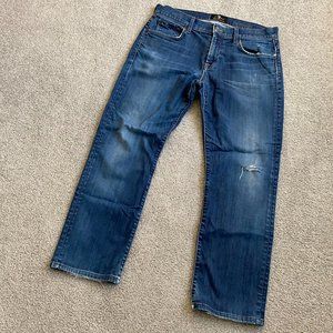 - 7 for All Mankind Luxe Performance The Straight Stretchy Jeans Sz 33   - S1523